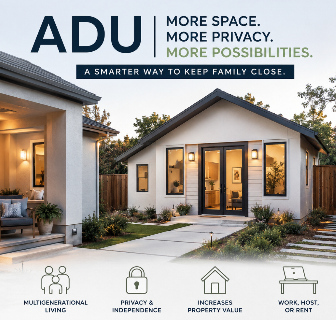 Read more about the article What Is an ADU  And Why More Families Are Building One Instead of Moving