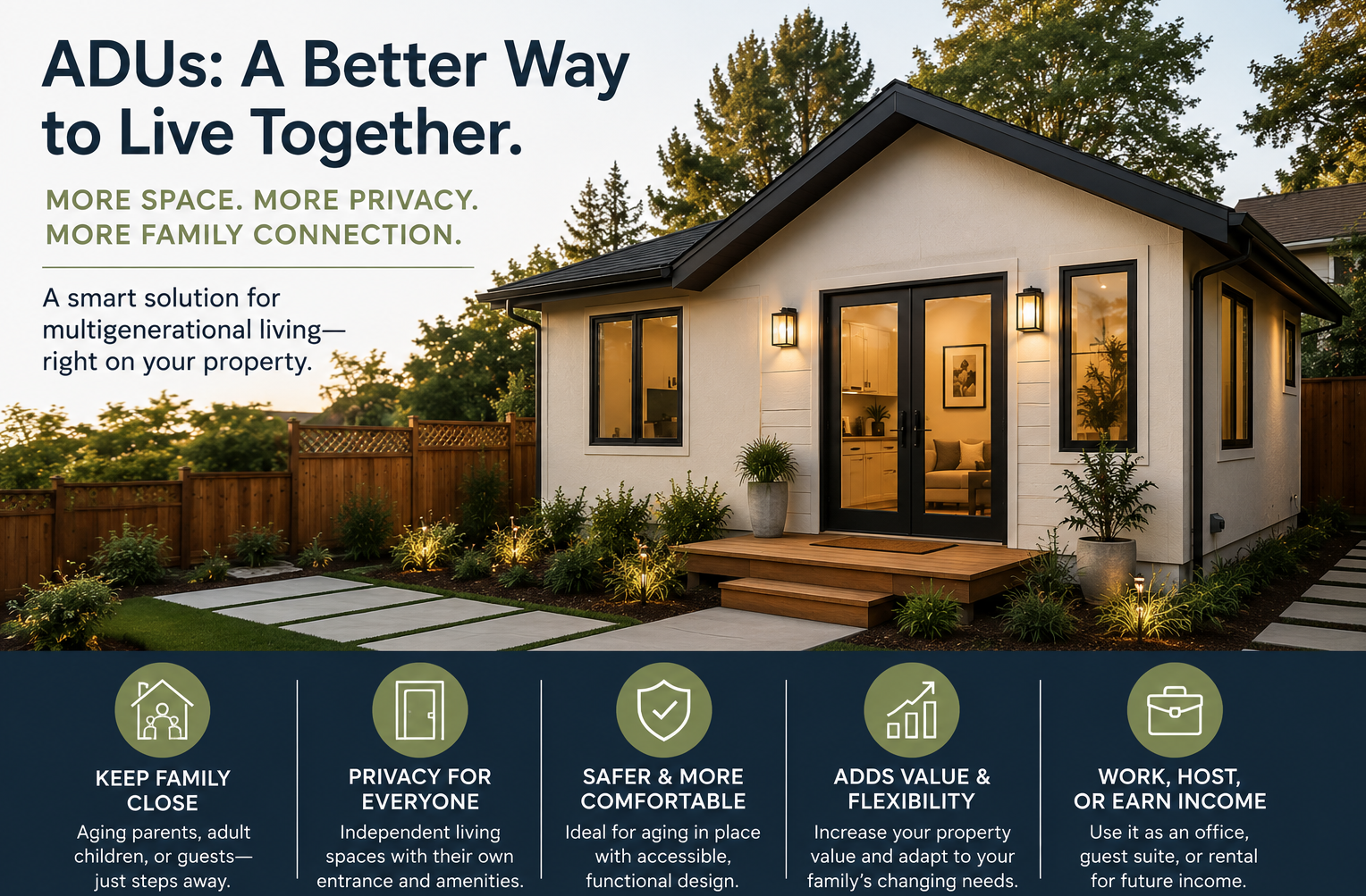 Read more about the article How an ADU Can Help Your Multigenerational Family Live More Comfortably
